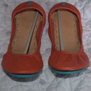 Tieks Tangerine Flats Size 11